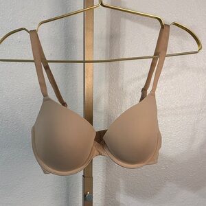 Auden Nude Bra- Demi coverage lightly Line T-shirt bra- size 34C